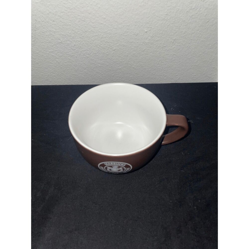 Starbucks 2009 Brown Ceramic Coffee Mug 10 oz Vintage Coffee Tea Spices Logo